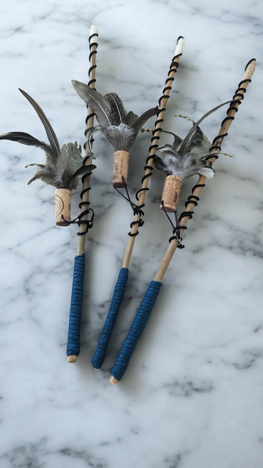 Eco-friendly, handmade cat teaser toy